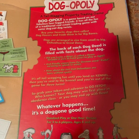 Board Game Dog-Opoly Monopoly - Picture 3 of 13